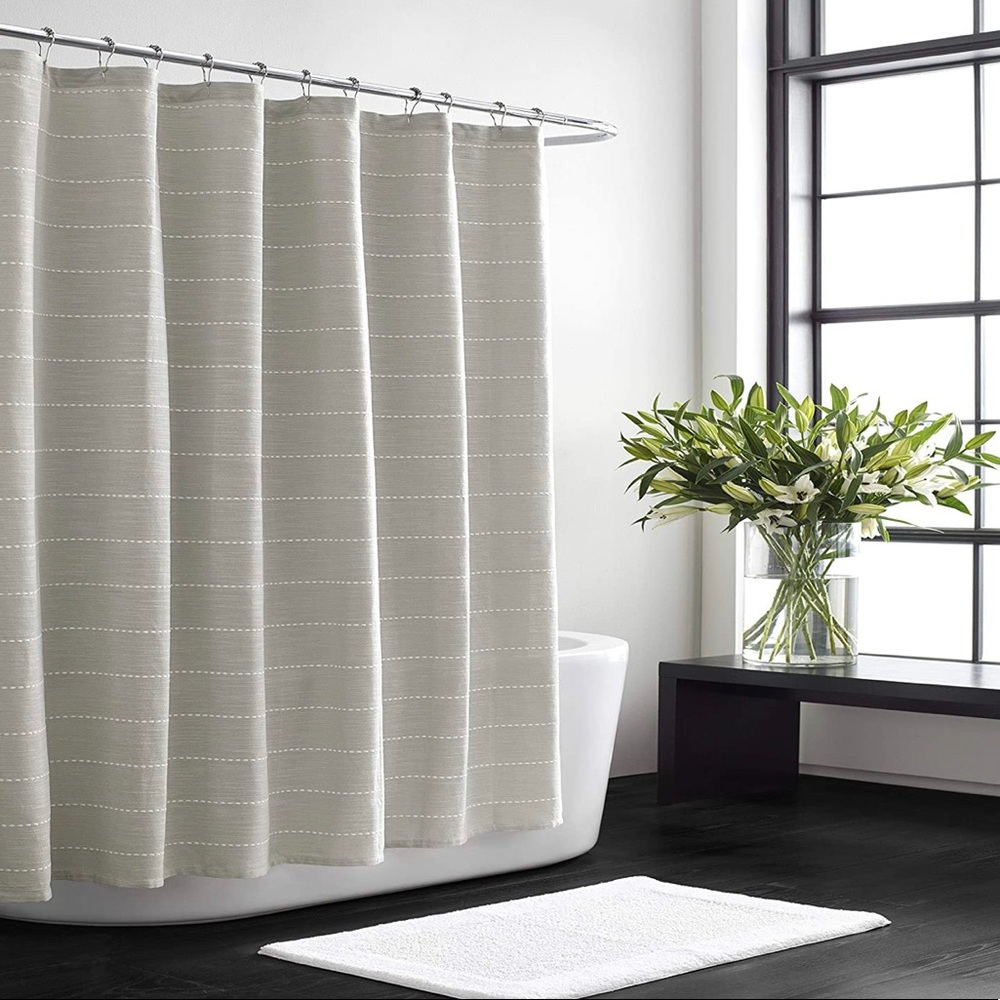 Vera Wang Shower Curtain Striped